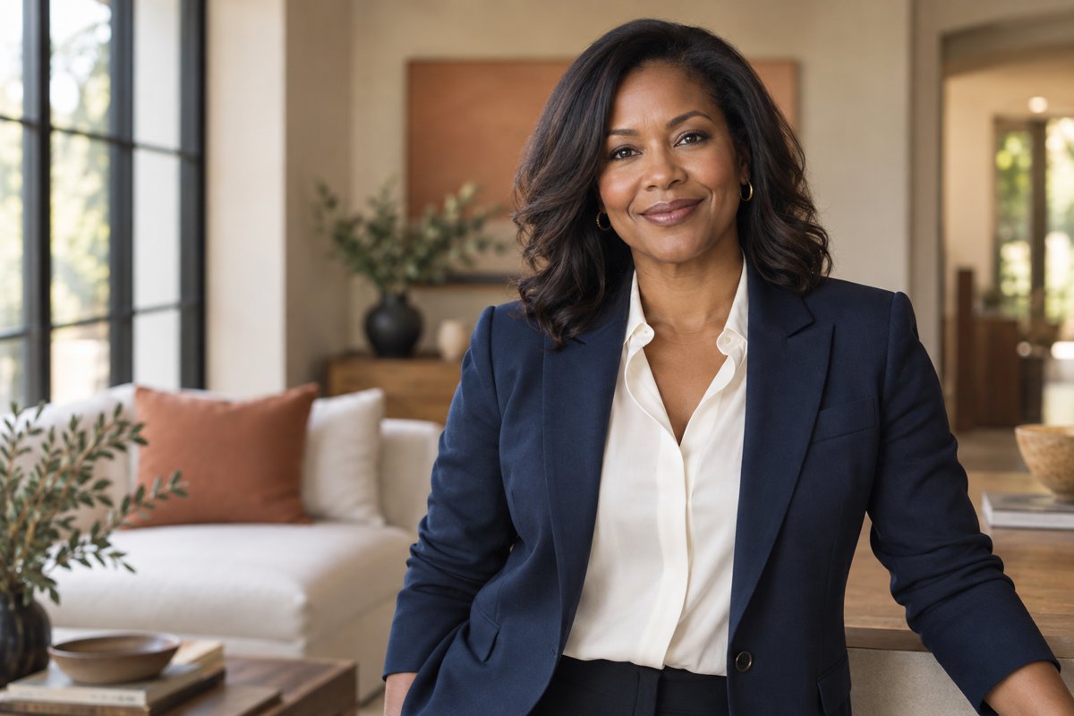 Illustrative portrait of fictional real estate professional Morgan Reed