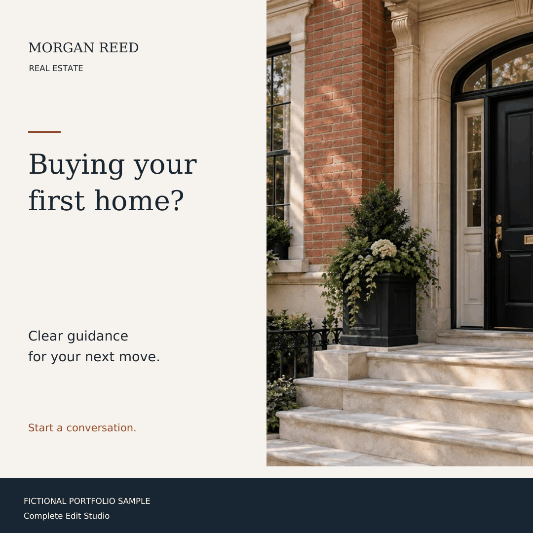 Buying your first home? social graphic